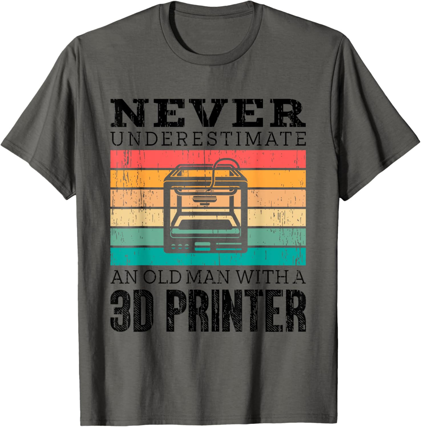 Funny Grandpa 3D Printer Filament Printing Machine Lover Gag
