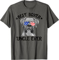 Mens Best Boxer Uncle Ever Dog Dad American Flag 4Th Of July