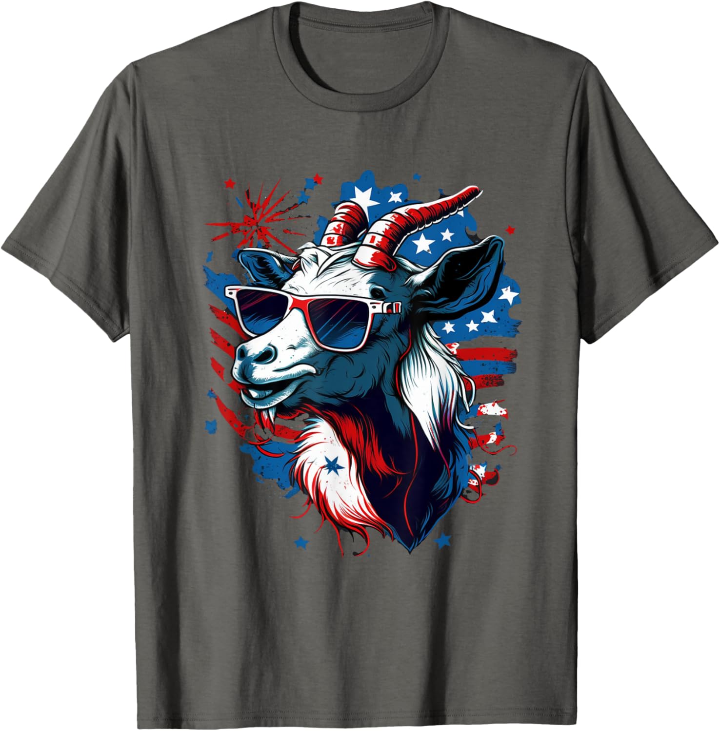 Usa Patriotic Goat 4Th Of July Boys Funny Goat Americaaa