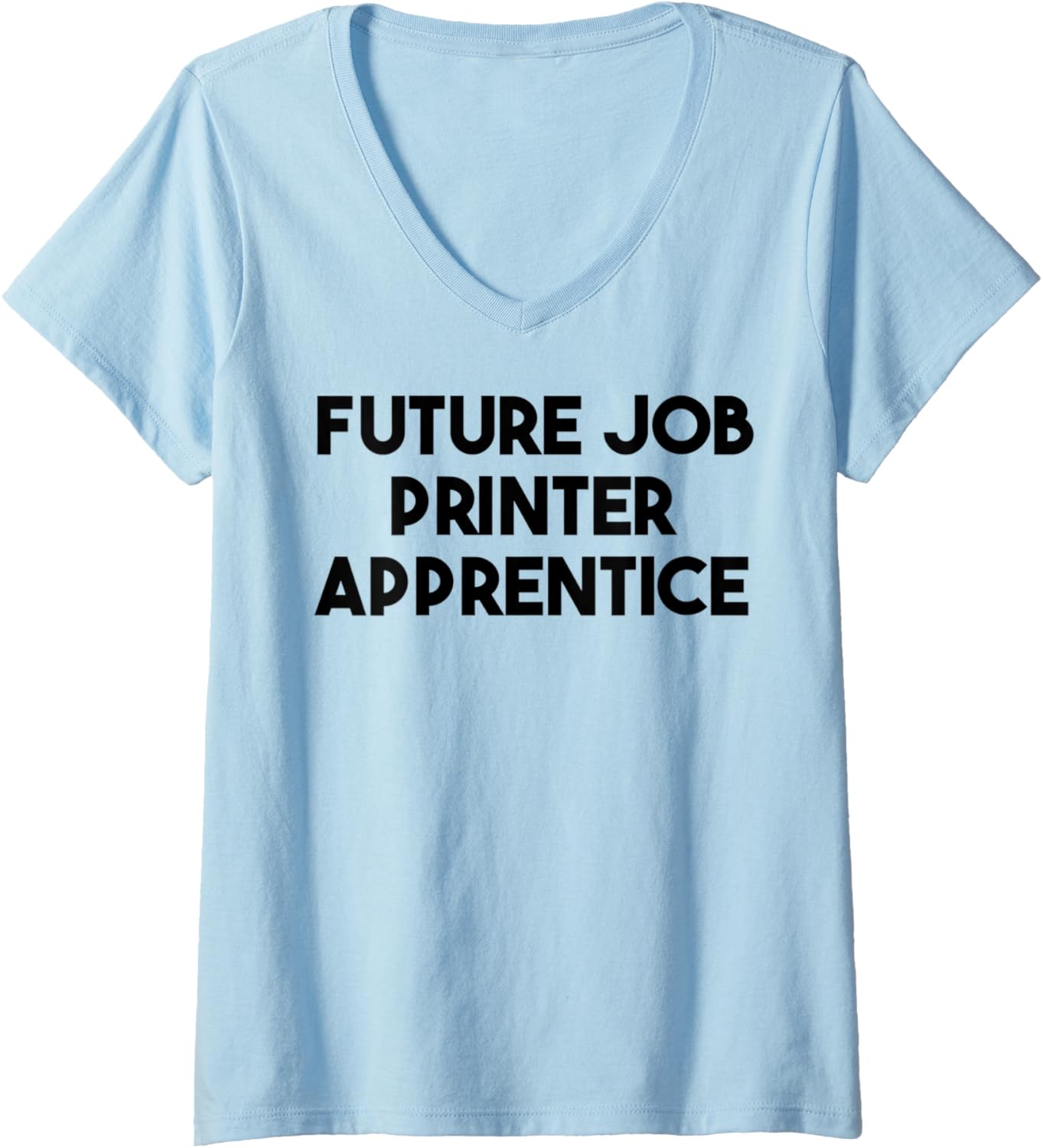 Womens Future Job Printer Apprentice V Neck