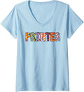 Funny Printer Halloween Costumes Men Woman Matching V Neck
