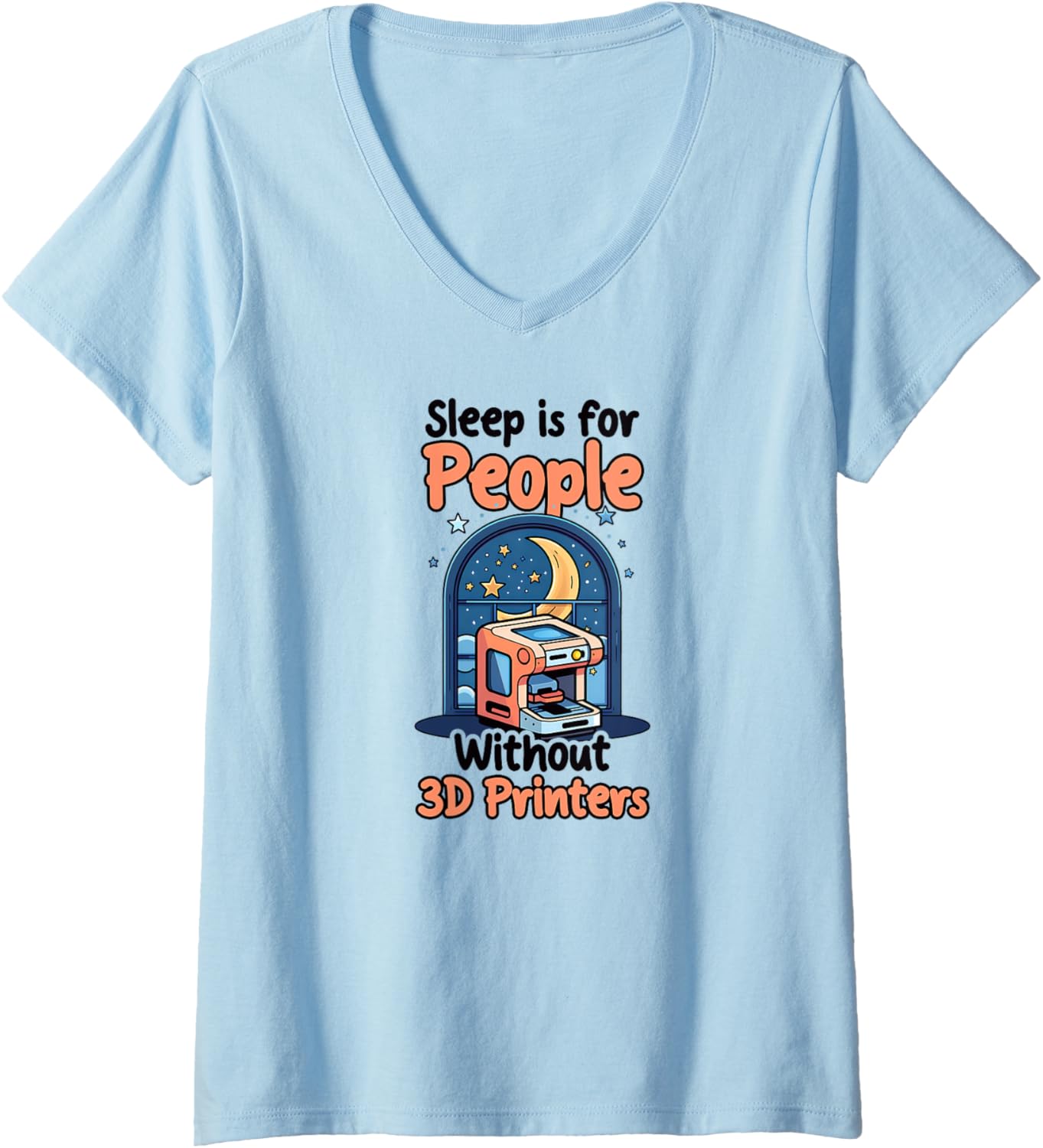 Sleep Is People Without 3D Printers Design 3D Printing V Neck