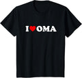 Kids I Love Oma Shirt For Boy Girl Toddler Children Youth