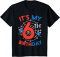 Kids It's My 6th Birthday Spider Web 6 Year Old Birthday Boys Kids Design 284