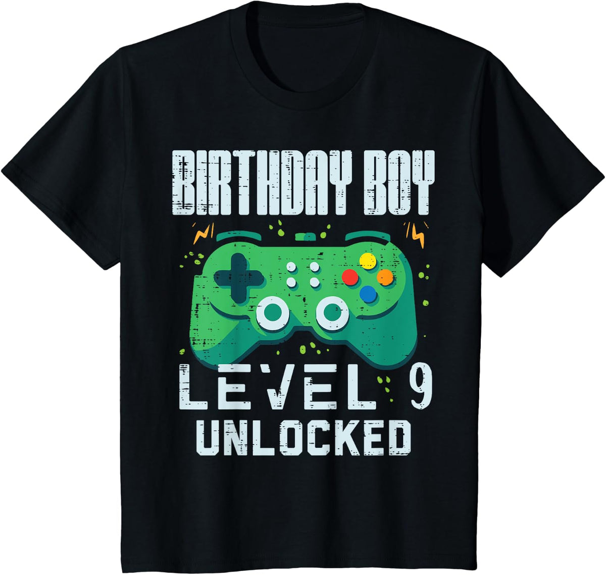 Kids Birthday Boy Level 9 Unlocked Gamer Controller 9th Birthday Boys Design 77