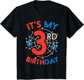Kids It's My 3rd Birthday Spider Web 3 Year Old Birthday Boys Kids Design 71
