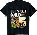 5 Year Old Zoo Birthday Safari Jungle Animal 5th Birthday Design 204