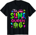 Kids 6 Years Old Birthday Party 6th Birthday This Slime Queen is 6 Design 7