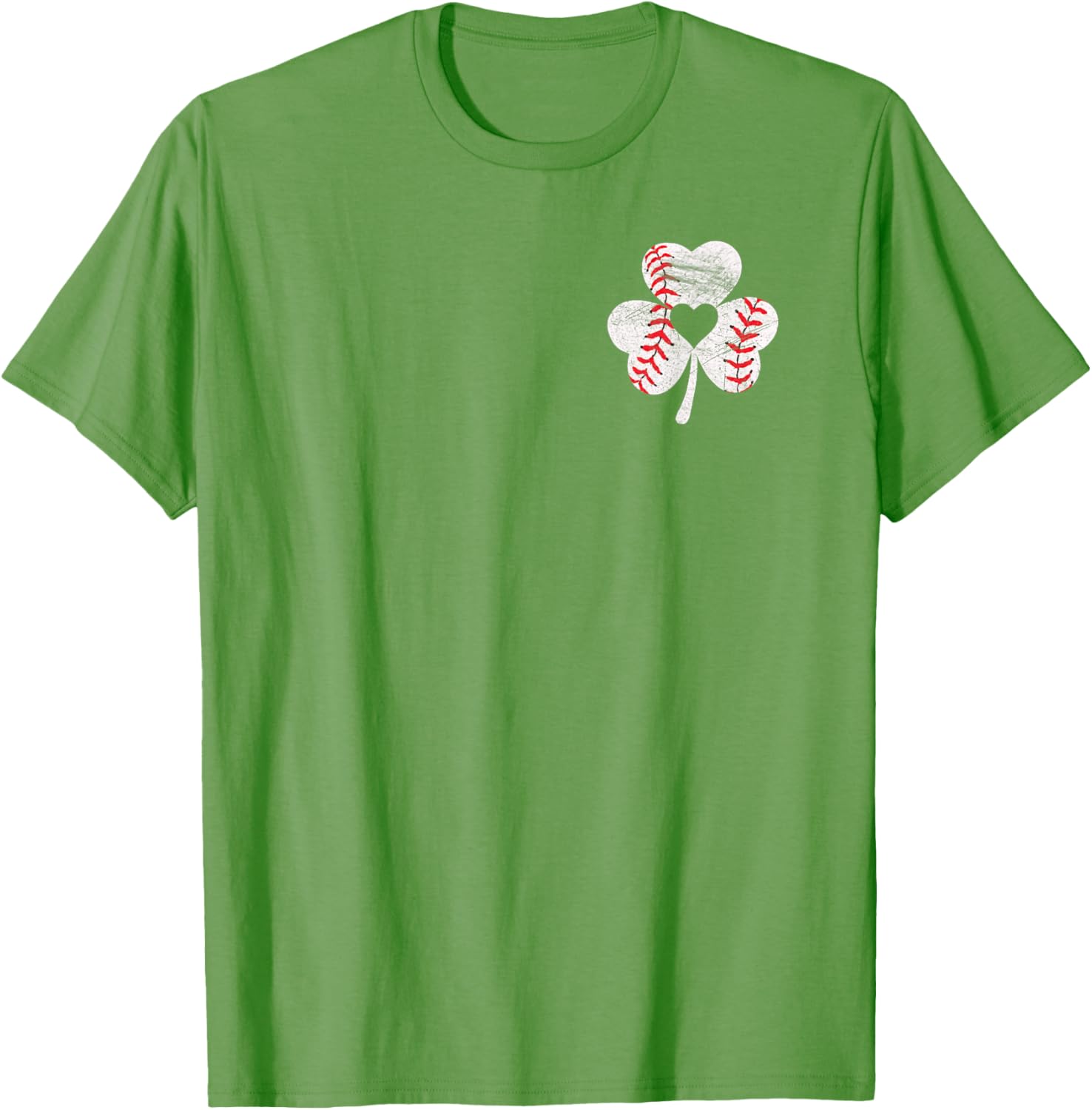 Us American Flag With Baseball Shamrocks For St Patricks Day