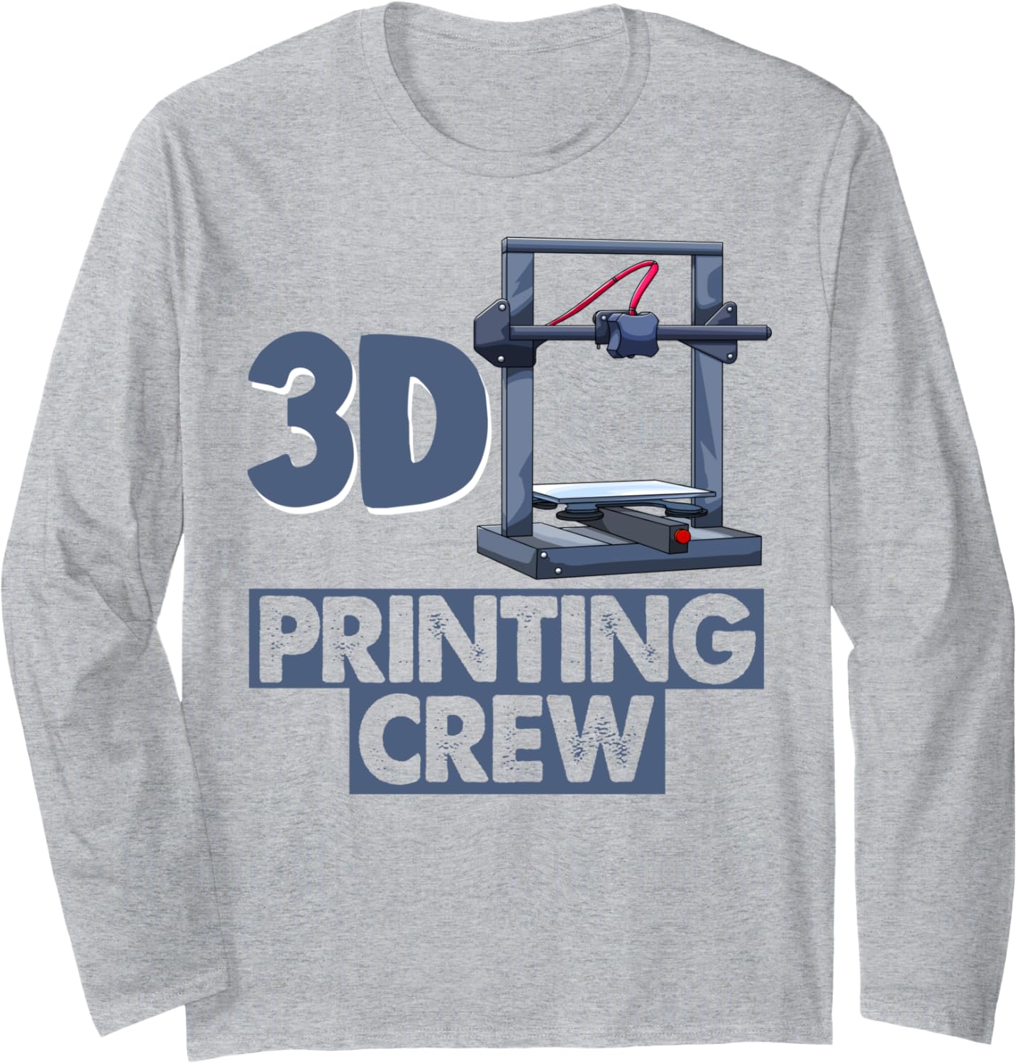 3 Dimentional Printing Crew Funny Women 3D Printing Love Long Sleeve