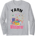 Funny Girl Knitter Yarn Whisperer For yarn Lover mom Grandma Long Sleeve