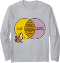 Kitten Moody Inkjet Printer Diagram Funny Cat Joke Long Sleeve