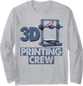 3 Dimentional Printing Crew Funny Women 3D Printing Love Long Sleeve