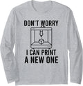 3D Printer Work Machinist Tolerance Issues Cnc Operator Long Sleeve