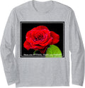 An Illustrated Rose Poem Printers Graphic Designers Long Sleeve