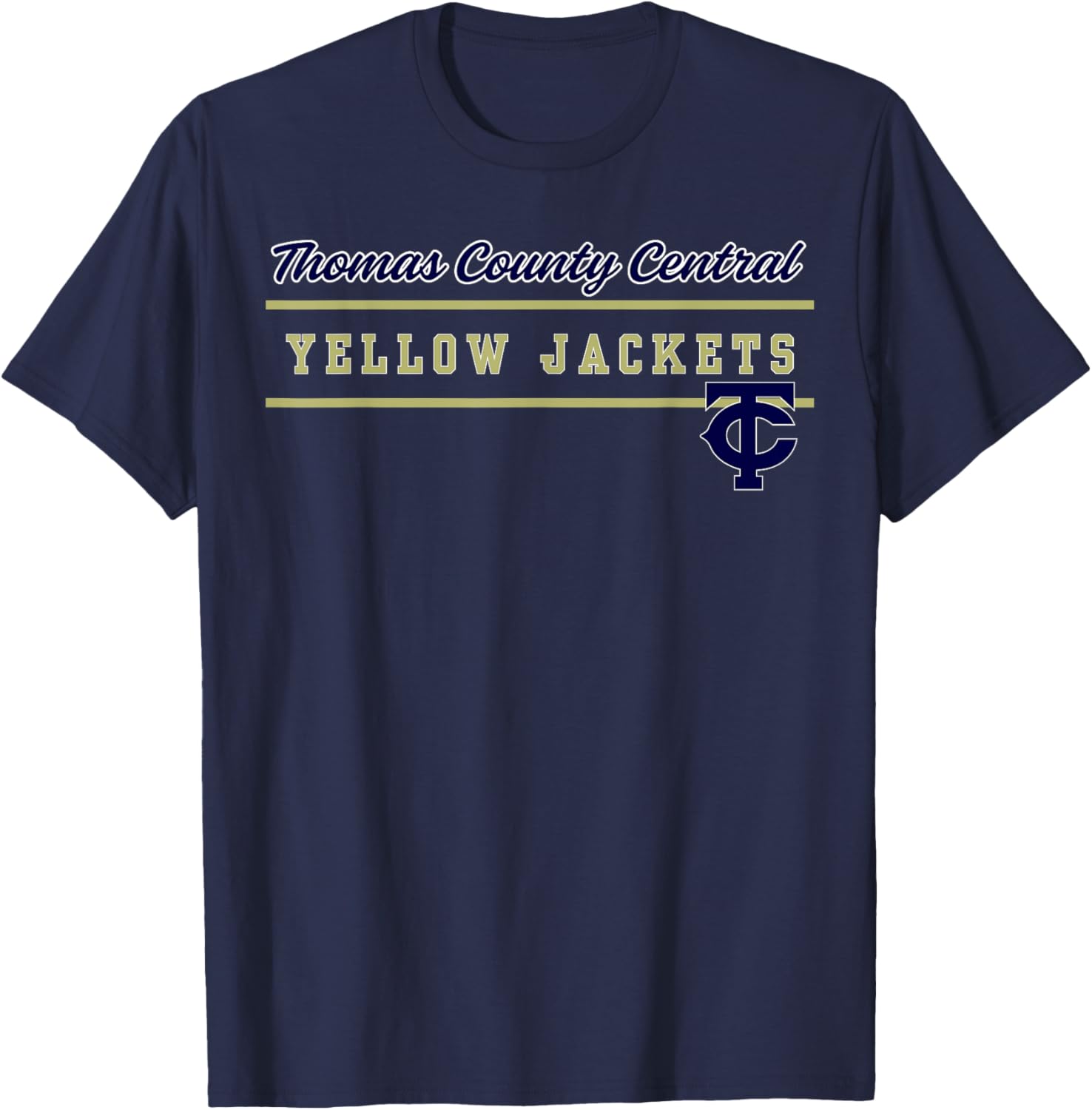 Thomas County Central High Yellow Jackets Lined Up