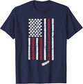Hockey Stick And Puck American Flag