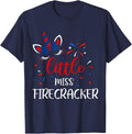 Girl Little Miss Firecracker American Flag Usa Teen Toddler