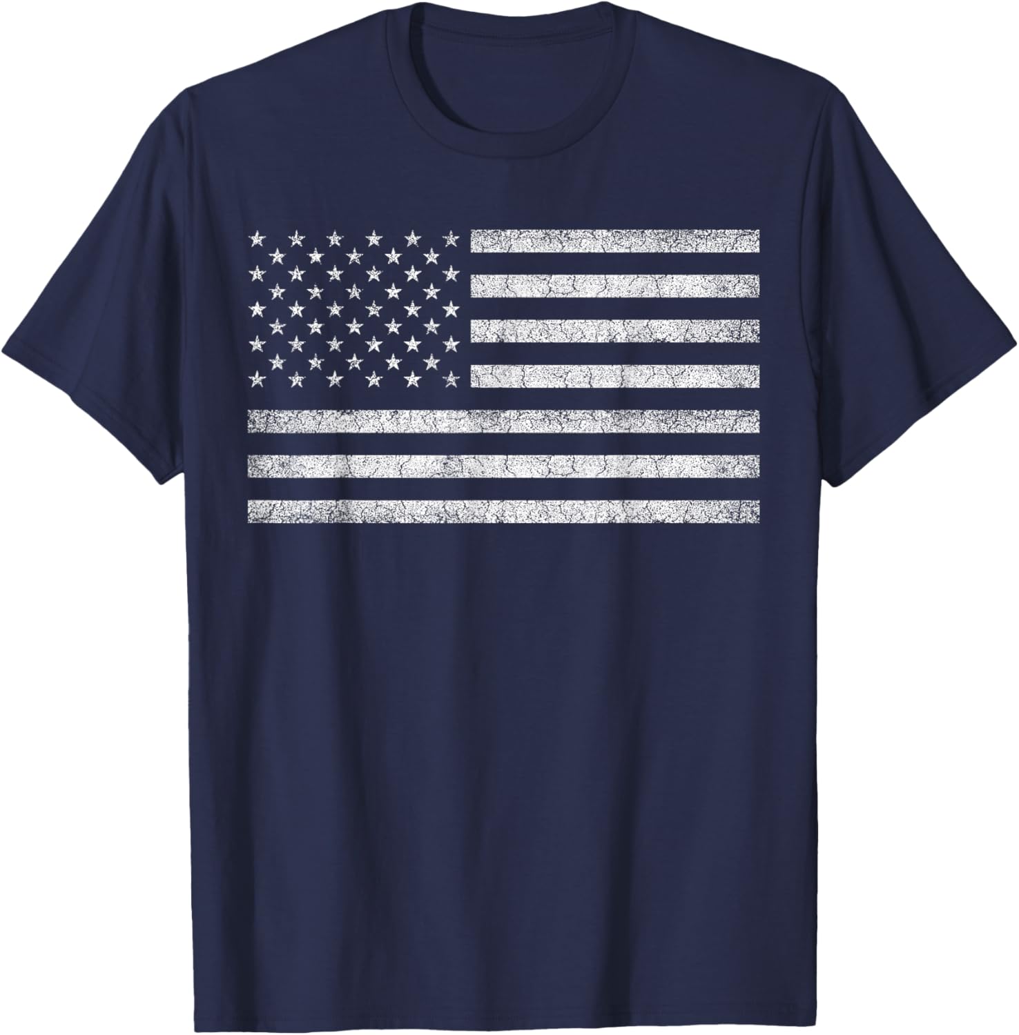 Vintage American Flag Tee Women Men Usa Patriotic Graphic