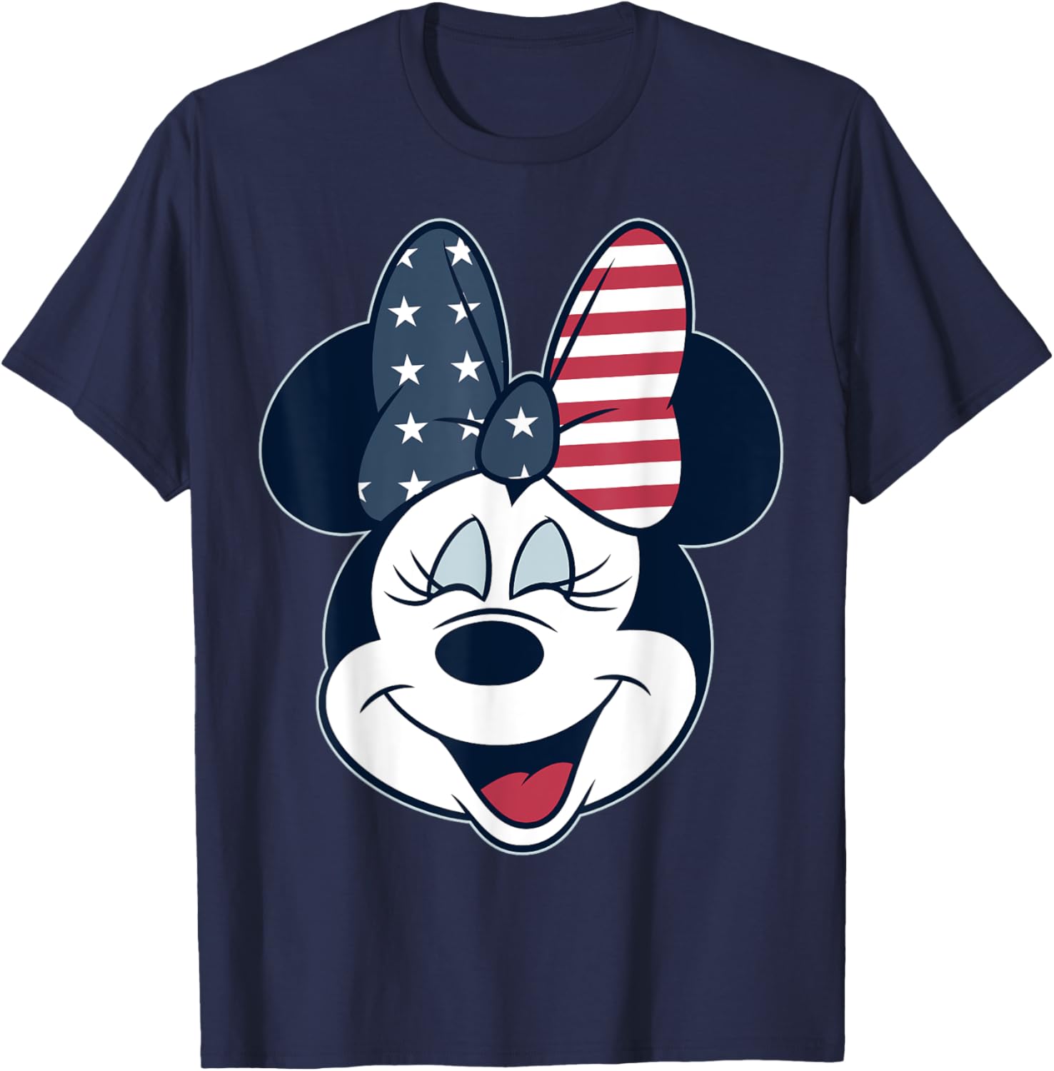 Disney Mickey And Friends Minnie American Flag Bow