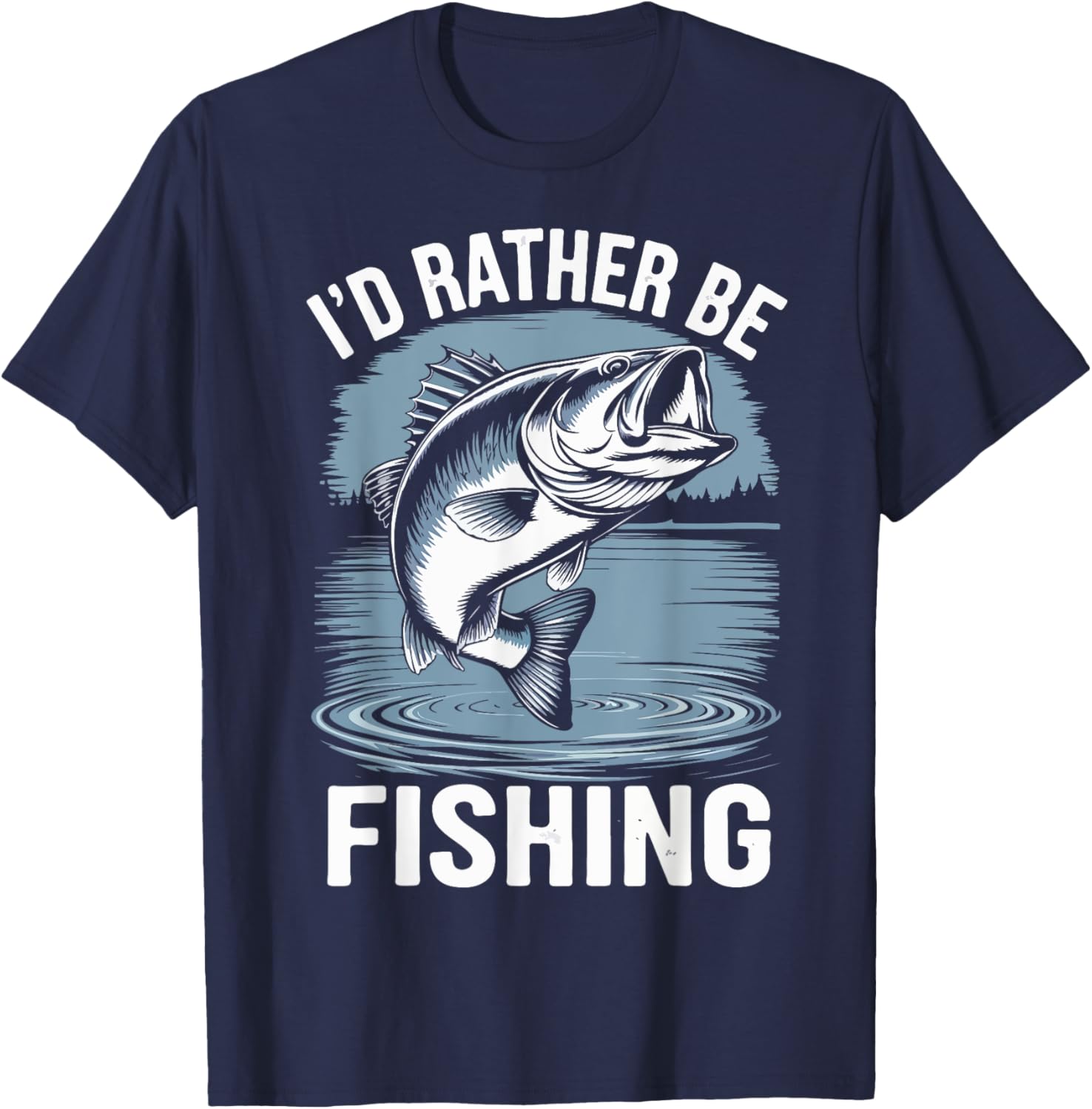 Men Id Rather Be Fishing Funny Youth Boy Toddler Fisherman