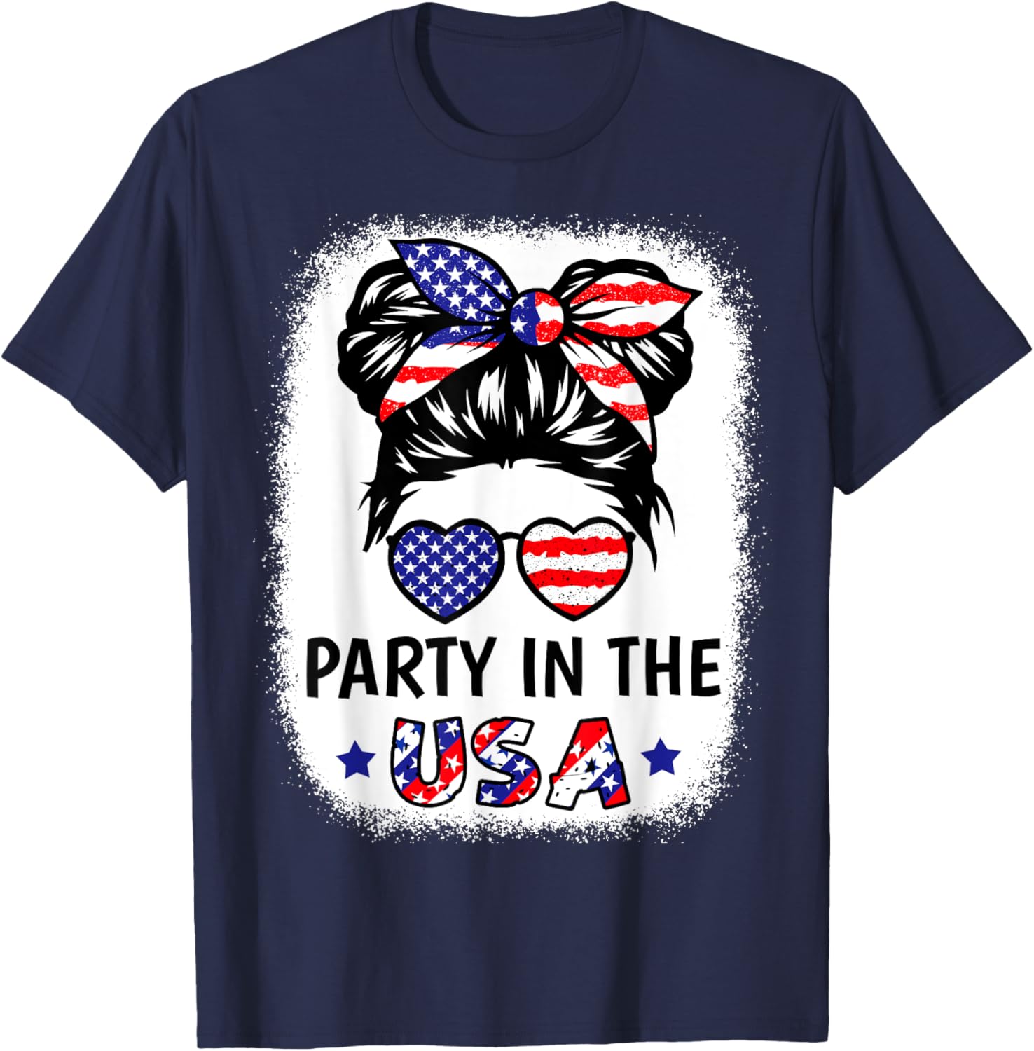 American Flag Party In Usa Shirt Girl 4Th Of July Patriotic