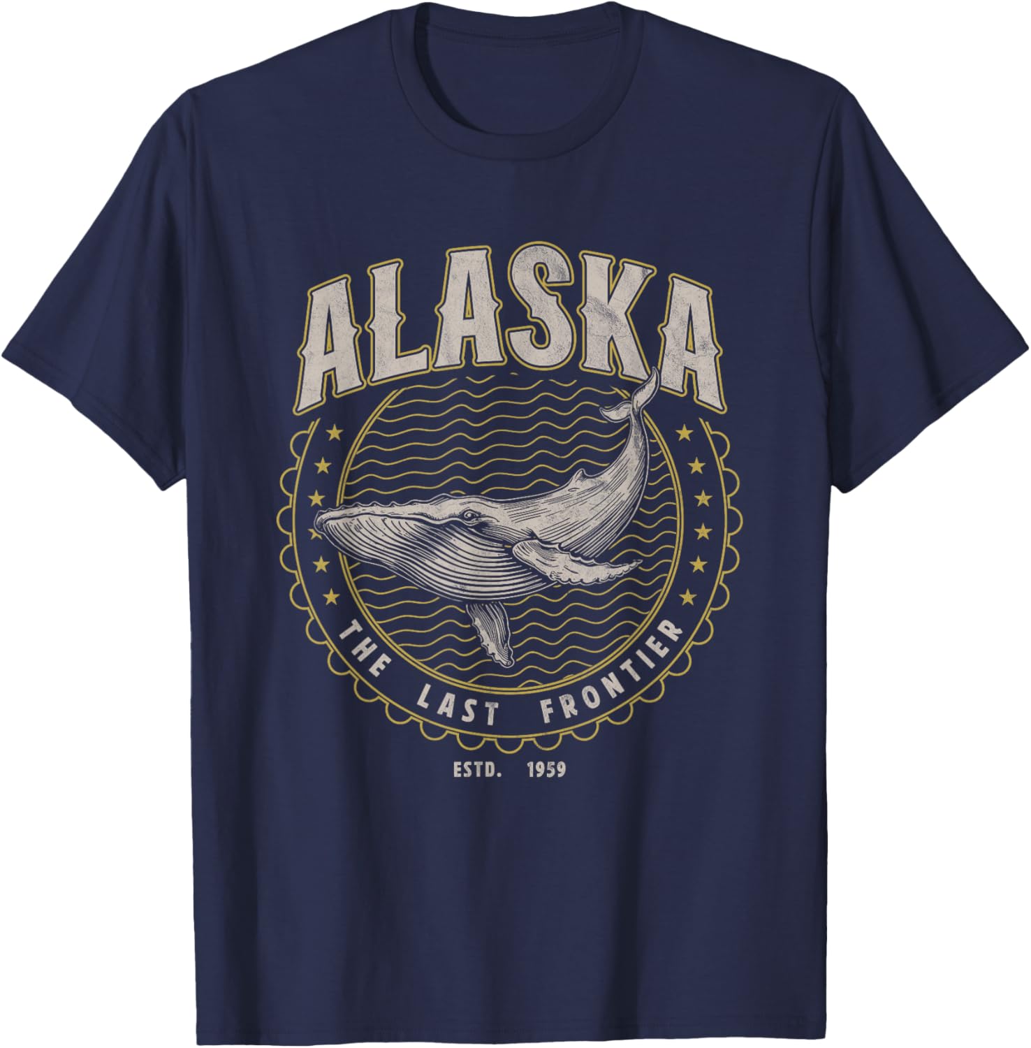 Alaska Last Frontier Whale Usa Vintage