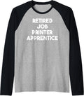 Retired Job Printer Apprentice Raglan Baseball Tee