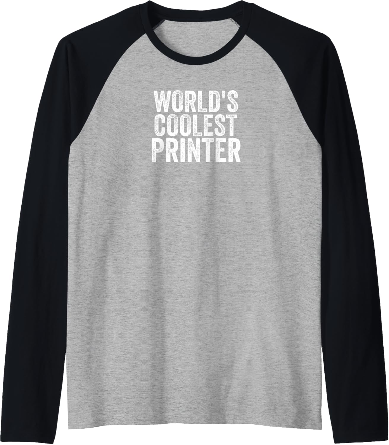 Worlds Coolest Printer Occupation Funny Office Raglan Baseball Tee