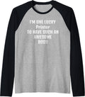 Printer Boss Funny Sarcastic Quote Saying That Person Wh Raglan Baseball Tee