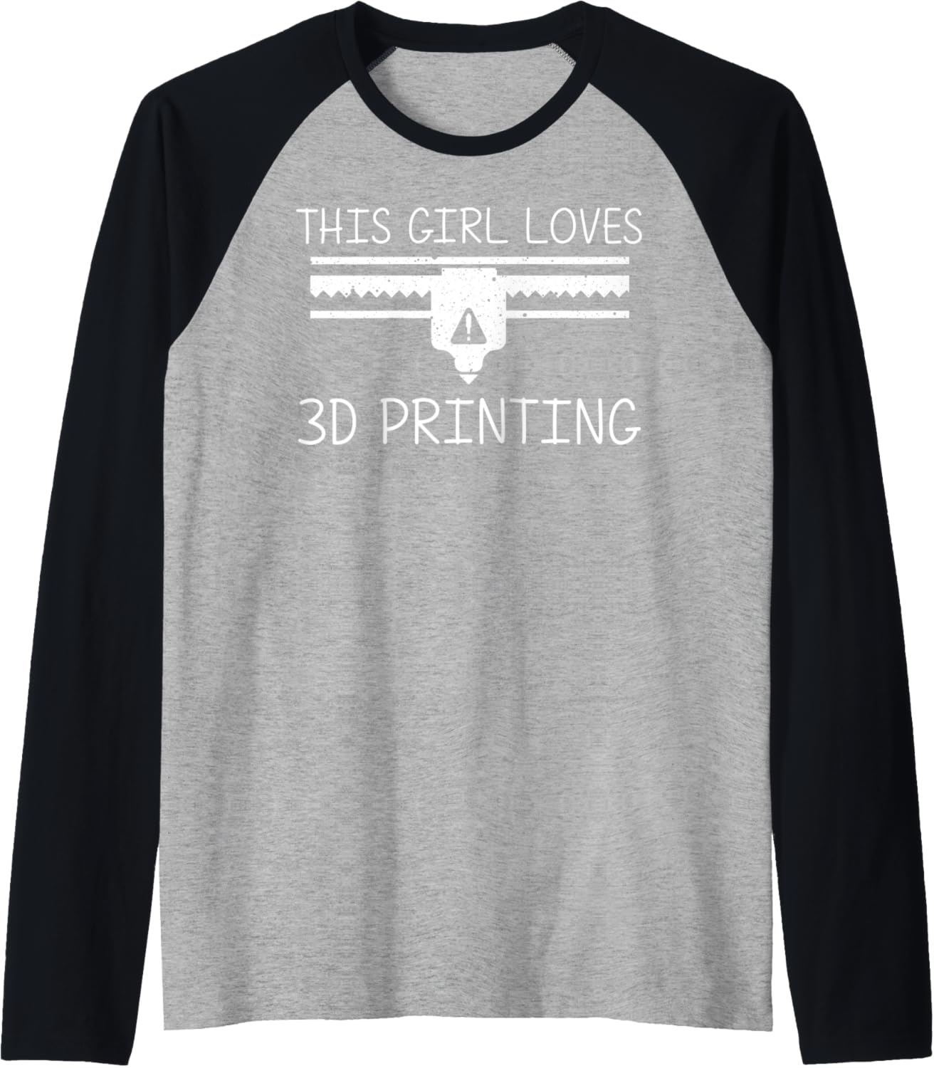 Cool 3D Printing Girls Kid 3D Printer Lovers Print Geeks Raglan Baseball