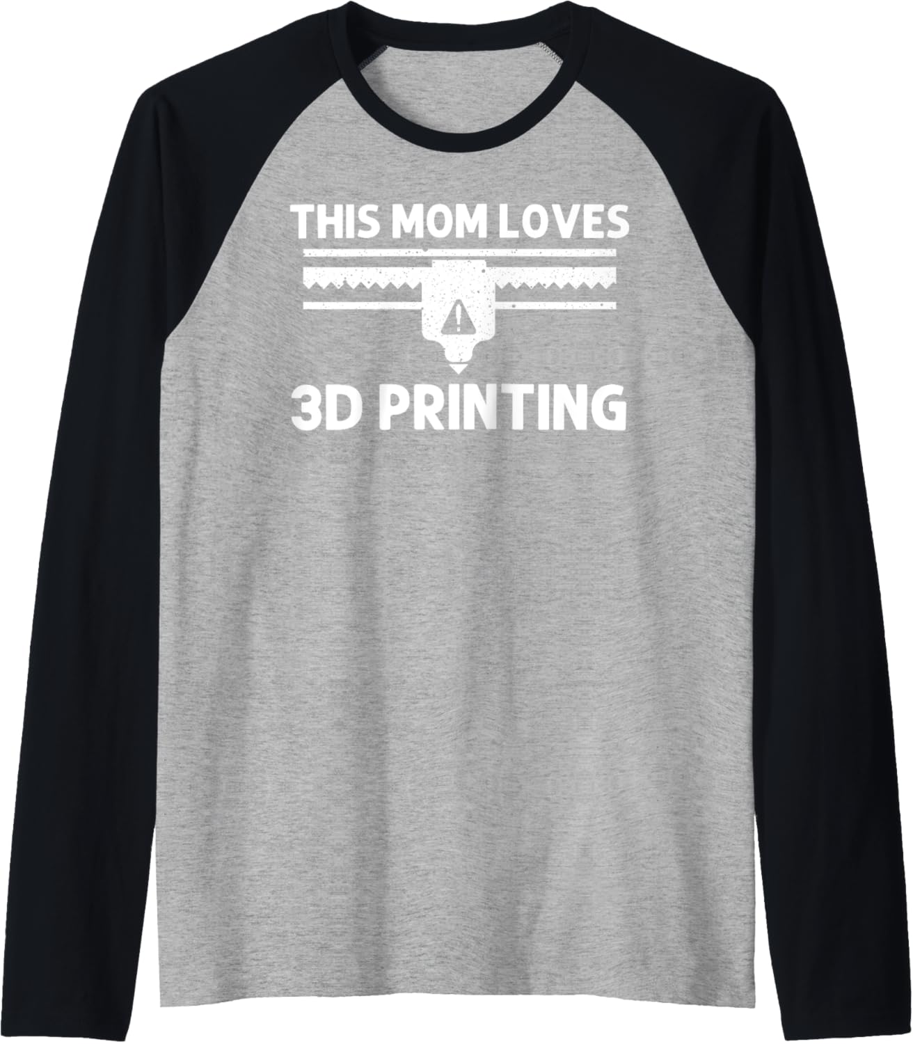 Cool 3D Printing Mom Mama 3D Printer Lovers Print Geeks Raglan Baseball