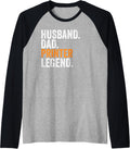 Husband Dad Printer Legend Funny Occupation Office Raglan Baseball Tee