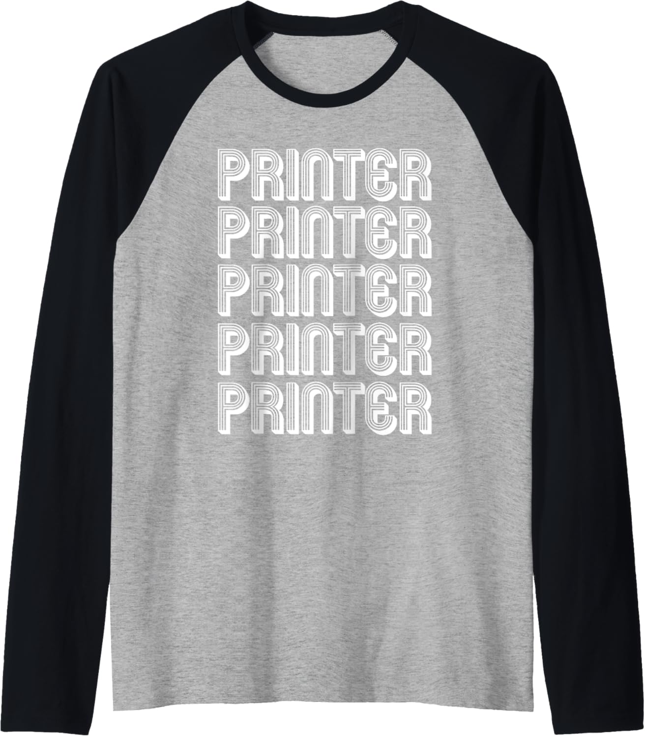 Professional Printer Raglan Baseball Tee