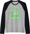 3D Printer Machine 3D Printing Men Raglan Baseball Tee