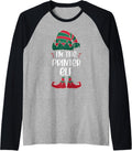Im Printer Elf Christmas Party Matching Raglan Baseball Tee