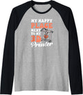 3D Printer Accessories Happy Next To 3D Printer Raglan Baseball Tee
