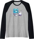 3D Printer With Failed Prints Design 3D Printing Raglan Baseball Tee
