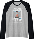 I Im Came I Saw I 3D Printed 3D Printer Raglan Baseball