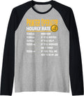 Printer Operator Hourly Rate Funny Printer Technician Raglan Baseball Tee