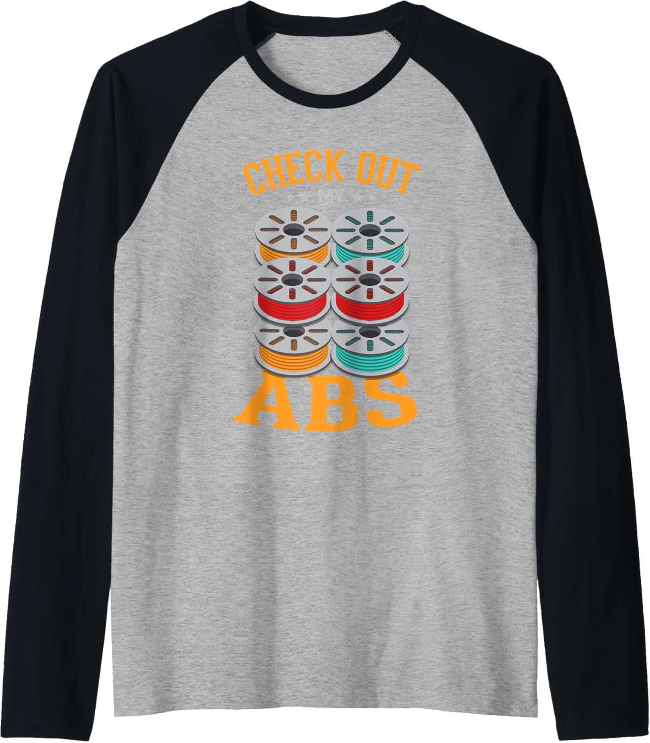 Check Out My Abs 3D Printer Owner 3D Printing Lover Raglan Baseball