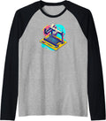 3D Printer Accessories Printing Heart Rate Line Raglan Baseball Tee