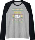Printer Elf Funny Christmas Gift Raglan Baseball Tee