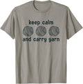 Keep Calm And Carry Yarn Funny Sarcastic