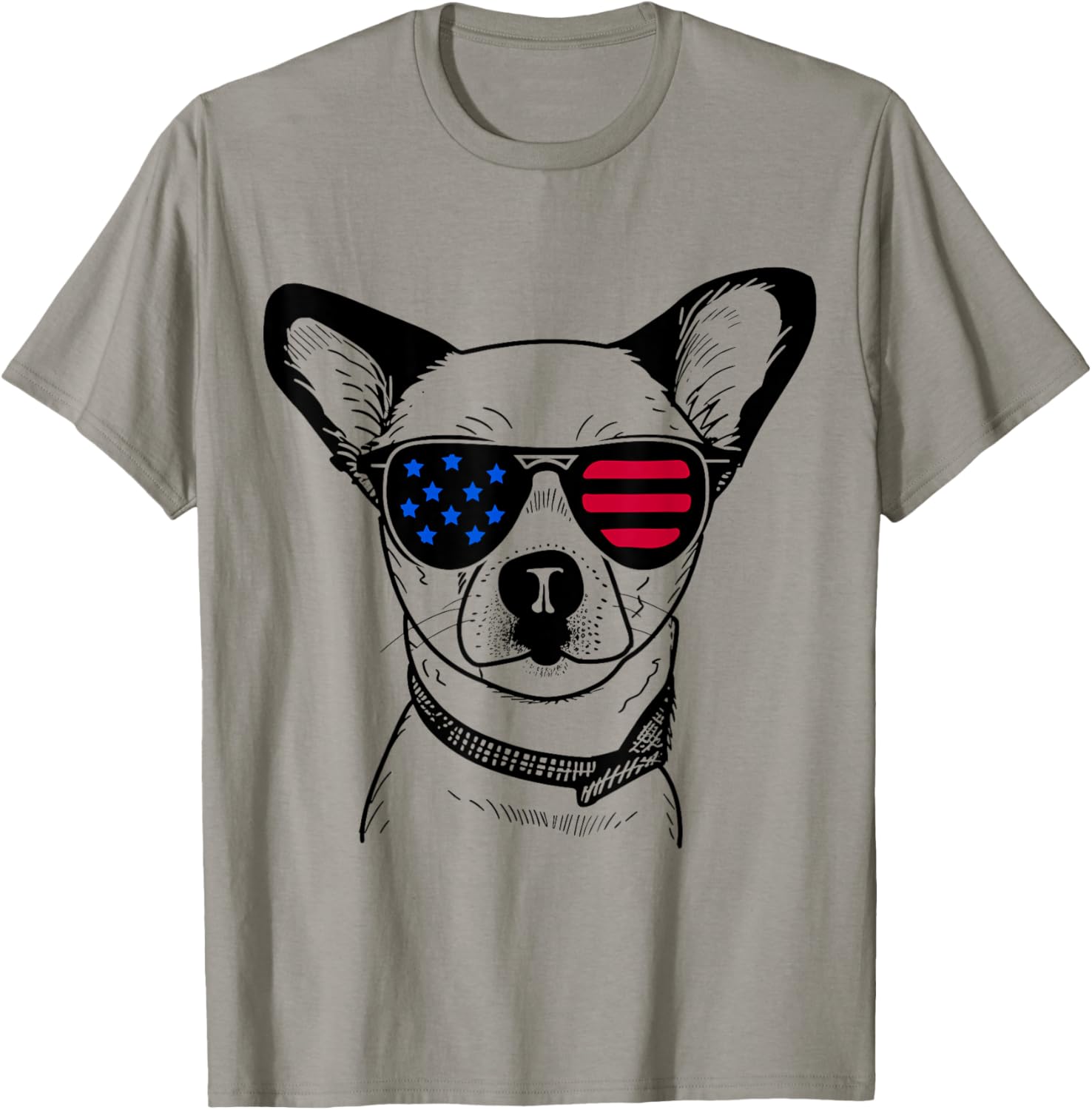Jack Chi Dog 4Th July America Usa Flag