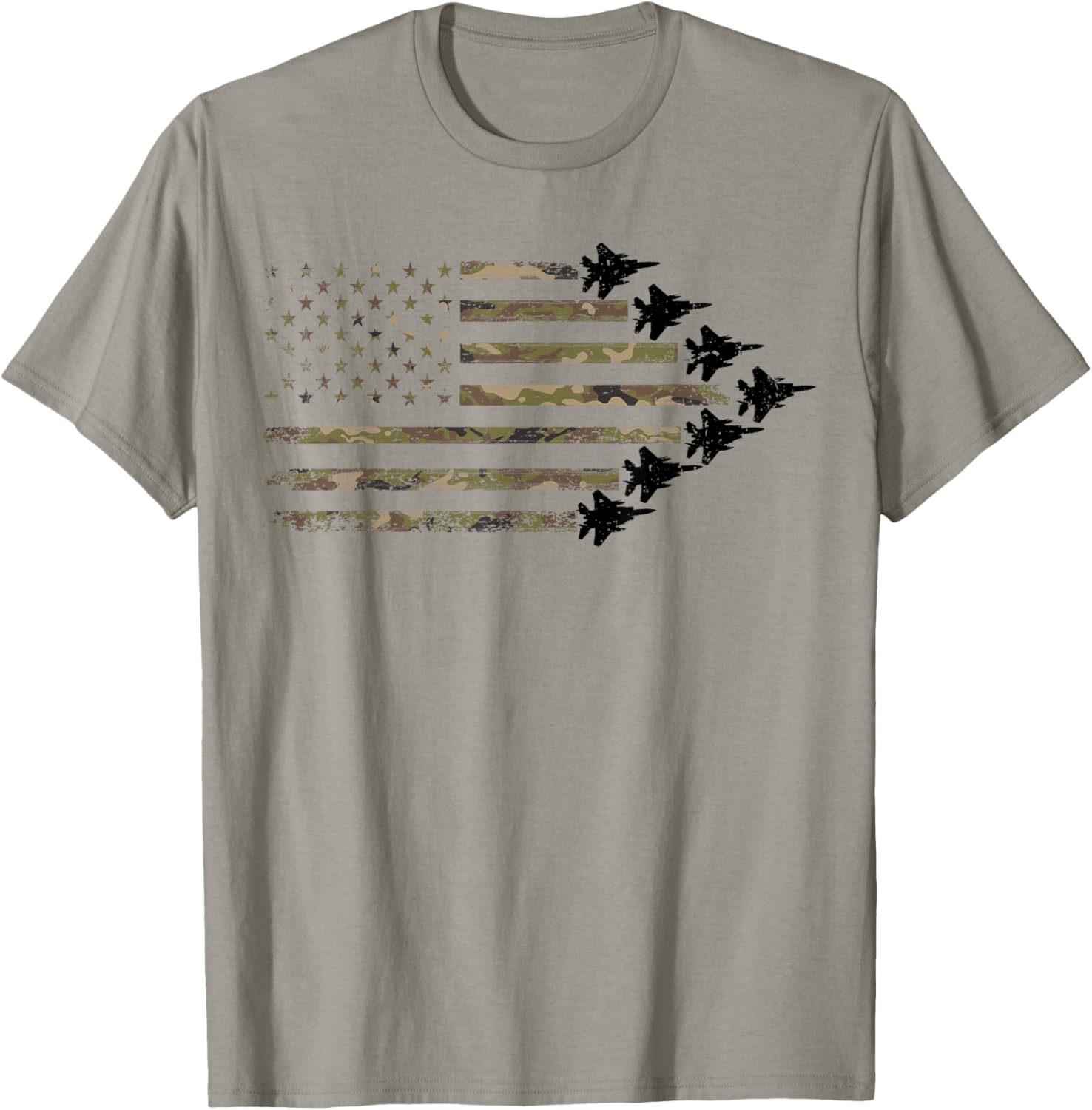 Camouflage American Flag Fighter Jets Patriotic 4Th Of July