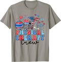 Retro Physical Therapy Crew American Flag 4Th Of July