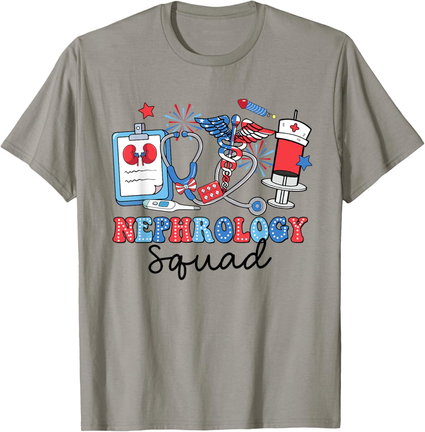 Retro Nephrology Squad Usa Flag Nephrology Nurse 4Th Of July