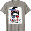 Cheer Mom Cheerleader Women American Flag 4Th July Patriotic
