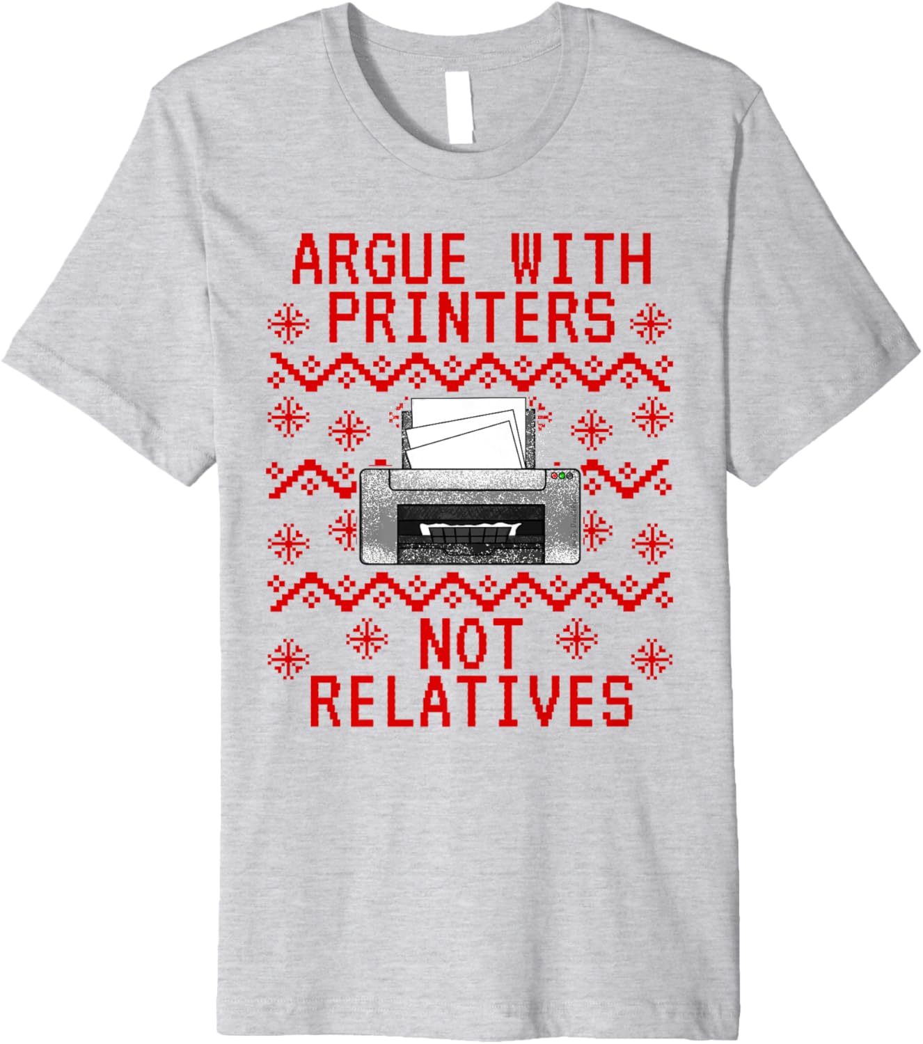 Ugly Christmas Printer It Technician Computer Office Funny Premium